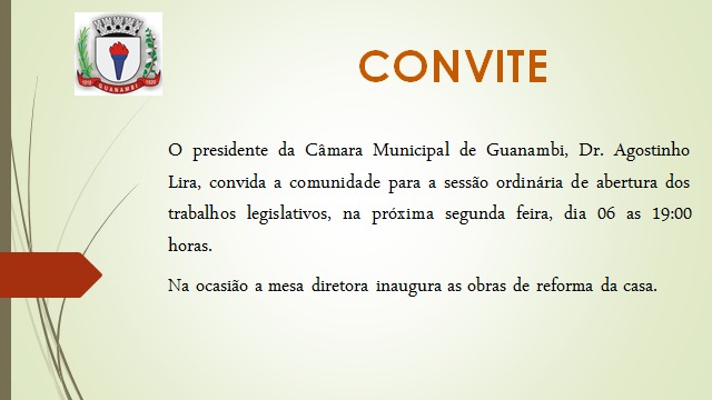 Câmara de Vereadores de Guanambi