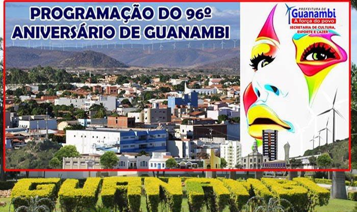 PROGRAMAÇÃO DO 96º ANIVERSÁRIO DE GUANAMBI