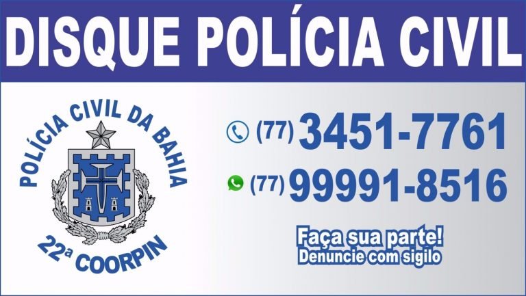 POLÍCIA CIVIL QUER AJUDA DA COMUNIDADE PARA PRENDER O MAIOR TRAFICANTE DE GUANAMBI