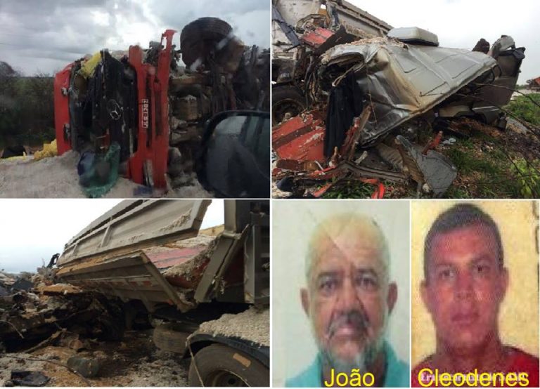 Acidente entre carretas deixa duas pessoas mortas, entre eles um Montealtense.