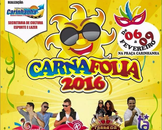 Prefeitura de Carinhanha divulga programação do Carnaval