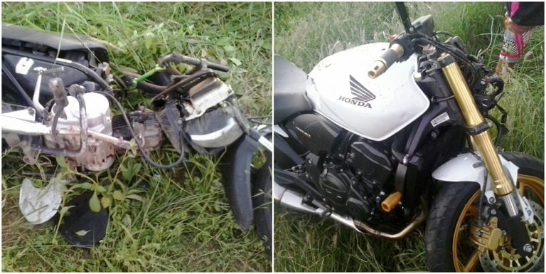 Grave acidente envolvendo duas motos em Ceraíma