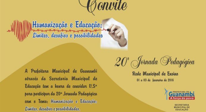 Guanambi: Jornada Pedagógica da rede municipal começa nesta segunda (01)