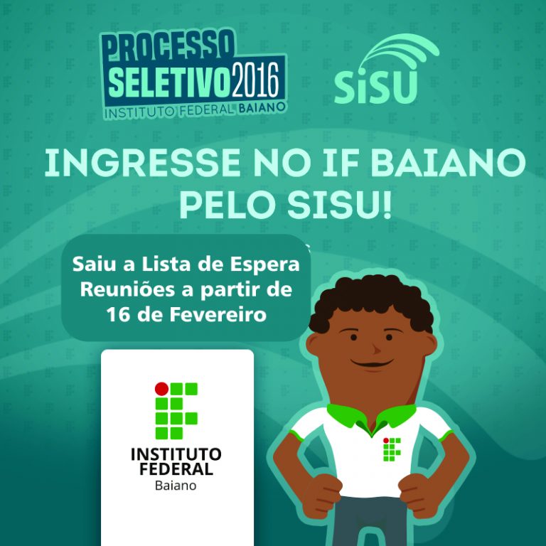 IF Baiano divulga lista de espera para candidatos do SISU