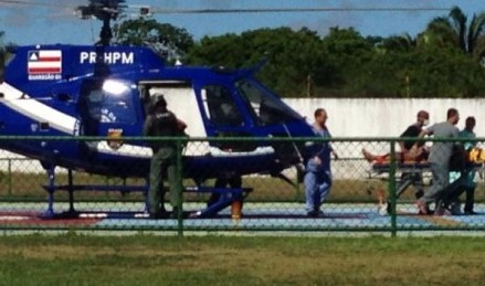 URGENTE: Helicóptero cai em Jaguaripe, no interior da Bahia; Quatro vítimas foram levadas ao Hospital do Subúrbio, diz polícia