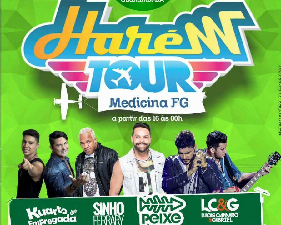 Festa Harém Tour Medicina FG será no Clube de Campo