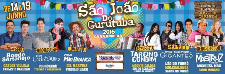 São João do Gurutuba 2016 – Veja a programação