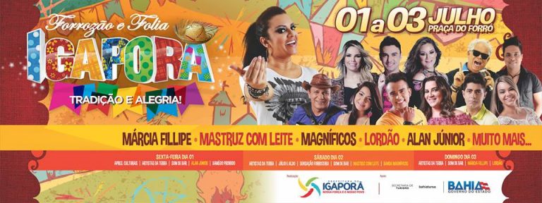 Igaporã terá Mastruz, Márcia Felippe, Magníficos e festas nos bairros