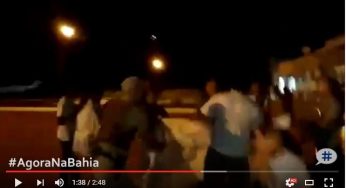 Vídeo mostra momento exato da agressão a manifestante no aeroporto de Guanambi