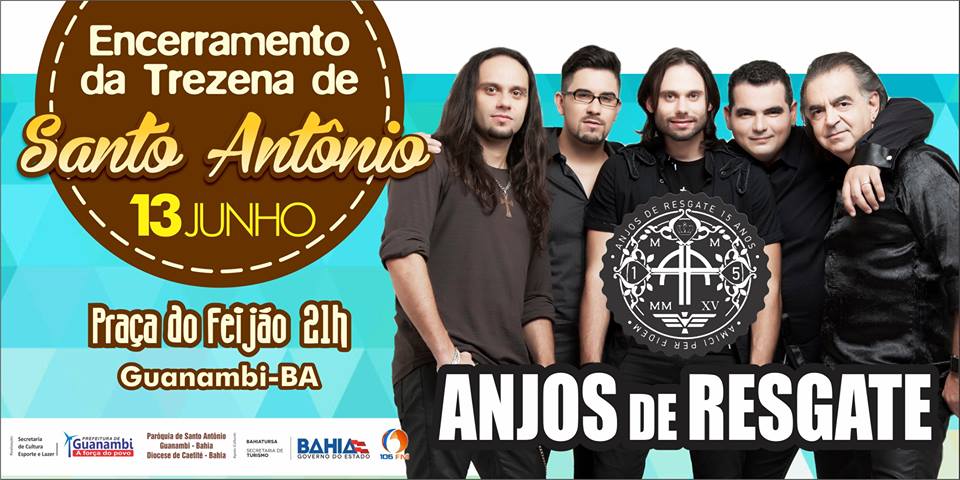 Show com a Banda Anjos de Resgate fecha a trezena de Santo Antônio