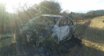 Veículo tomado de assalto em Caetité foi encontrado queimado na zona rural de Guanambi