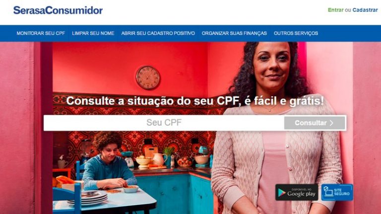 Serasa lança ferramenta gratuita para consulta de nome sujo