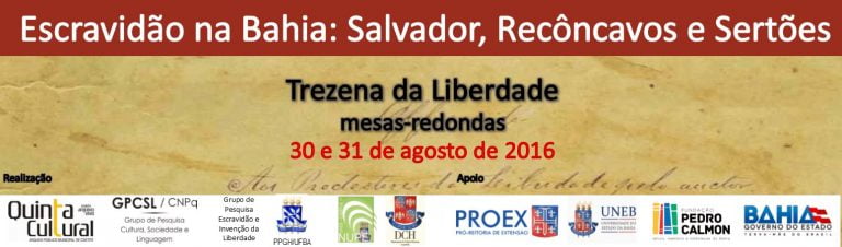 Encontro em Caetité destaca Escravidão na Bahia: 30 e 31 de agosto