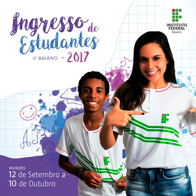 IF Baiano abre processo seletivo para ingresso de estudantes em 2017 – 360 vagas para Guanambi