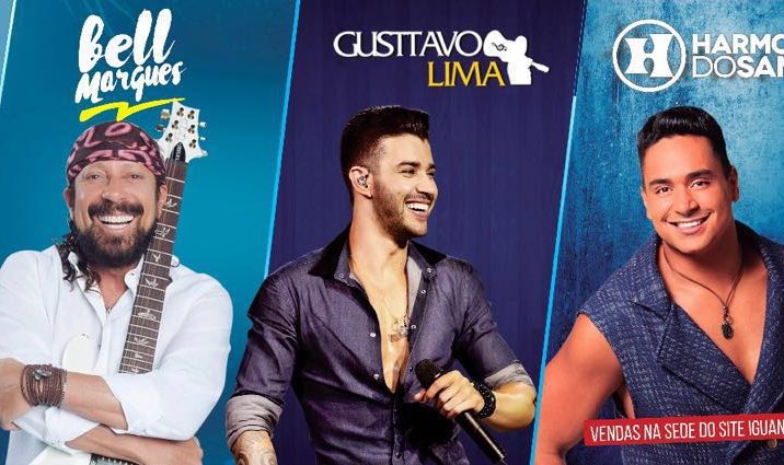 Bell, Gusttavo Lima e Harmonia do Samba são confirmados para a festa da camiseta