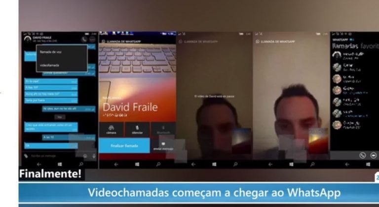 Vídeochamadas do WhatsApp começa a funcionar em alguns aparelhos