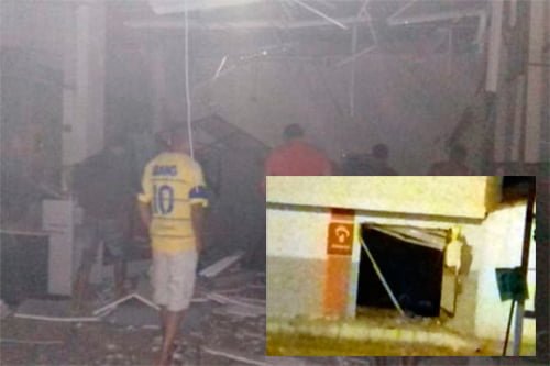 Jacaraci: criminosos explodem agências do Banco Brasil e Bradesco no município