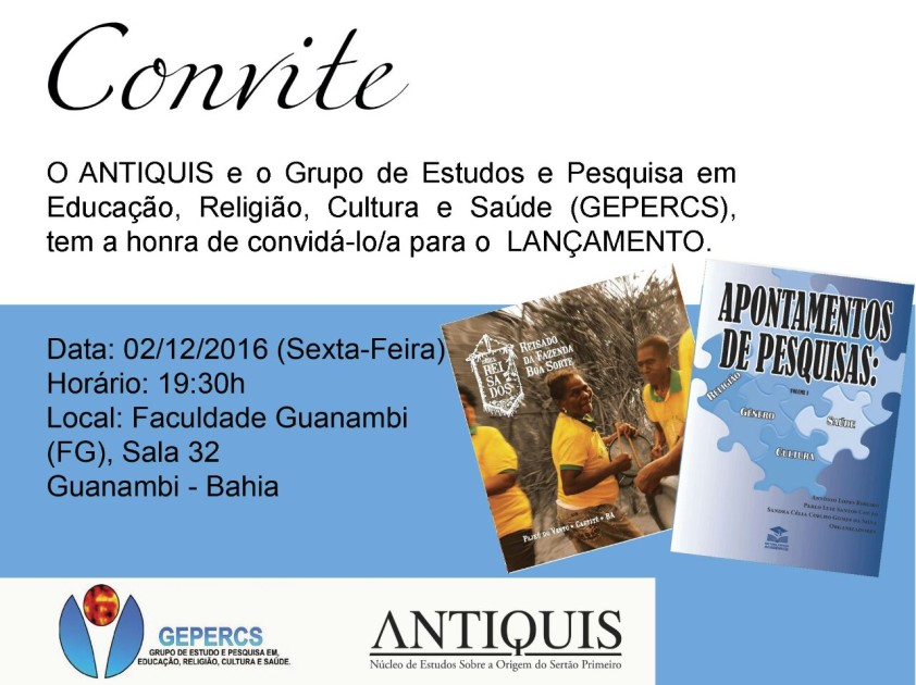 Próxima sexta em Guanambi tem lançamento do livro Apontamentos de Pesquisa e CD de Terno de Reis