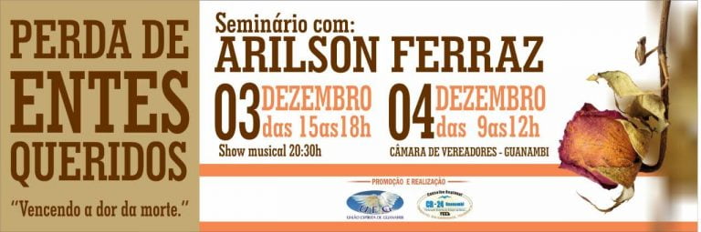 União Espírita de Guanambi promove seminário nos dias 03 e 04 de Dezembro