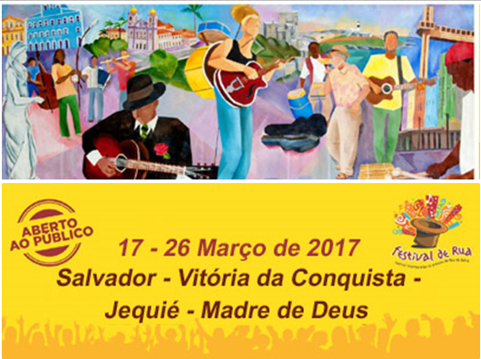 Estão abertas as inscrições para o 13º Festival Internacional de Artistas de Rua da Bahia