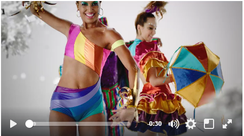 Globeleza 2017 aparece vestida e dança frevo, maracatu, axé e samba