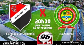 Flamengo de Guanambi e Juazeirense: Flamengo de Guanambi encerra preparação para jogo
