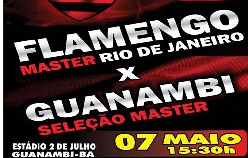 Time Master do Flamengo fará jogo em Guanambi