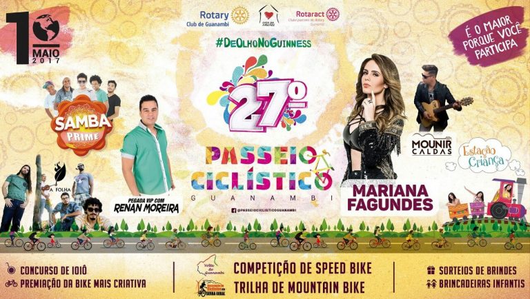 Veja a programação do 27º Passeio Ciclístico de Guanambi