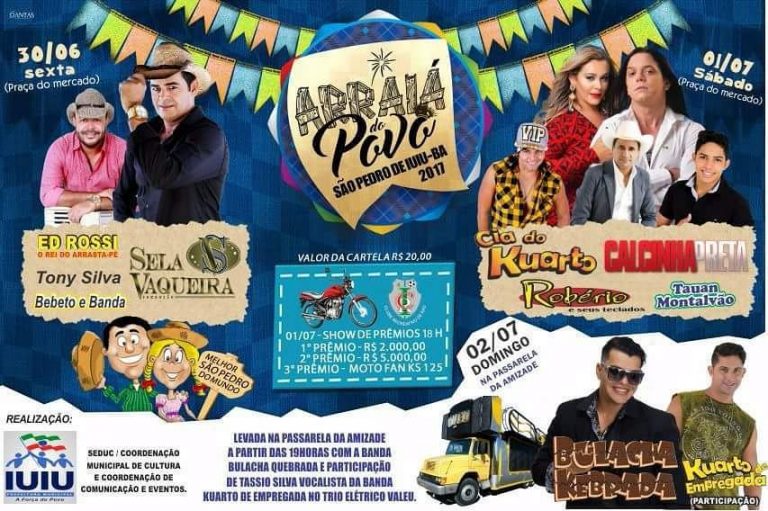 Iuiu divulga programação do tradicional São Pedro