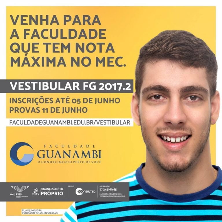 Faculdade Guanambi abre Vestibular 2017.2