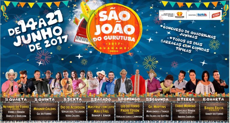 Divulgada a programação do São João do Gurutuba
