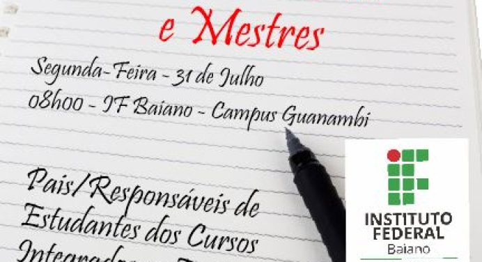 Campus Guanambi convoca pais para reunião na próxima segunda (31)