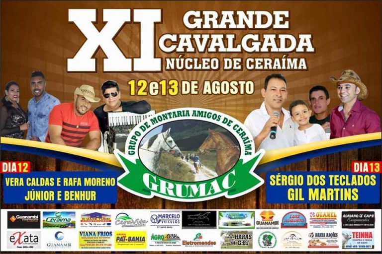 Neste fim de semana tem Cavalgada em Ceraíma