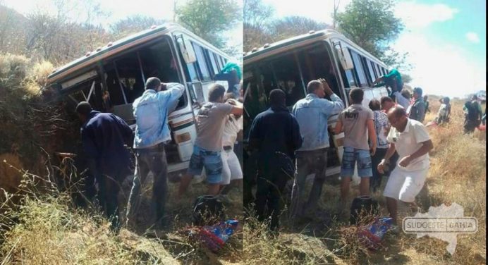 Riacho de Santana: ônibus que transportava romeiros sofre acidente na BR-430