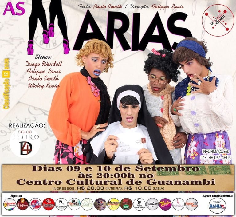 Guanambi: Centro Cultural apresenta ‘As Marias’ neste fim de semana