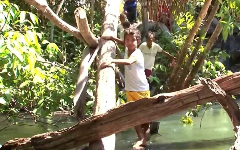 BA: Moradores de comunidade rural se arriscam após queda de ponte