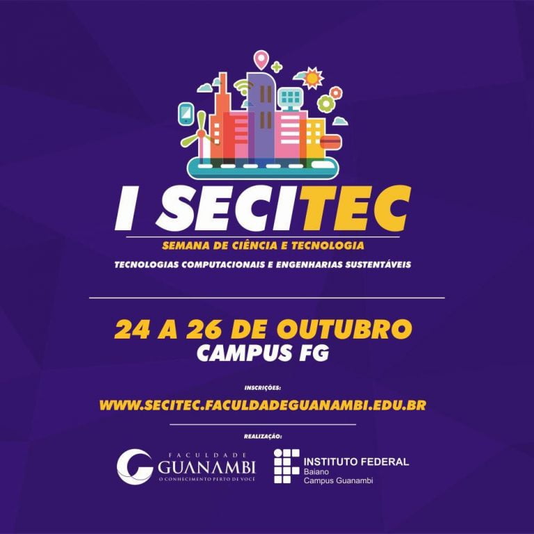 IF Baiano e FG promovem 1ª Semana de Ciência e Tecnologia