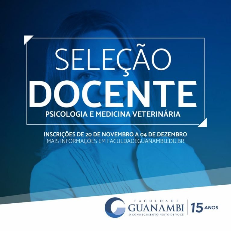 FG abre seleção para professores de psicologia e medicina veterinária