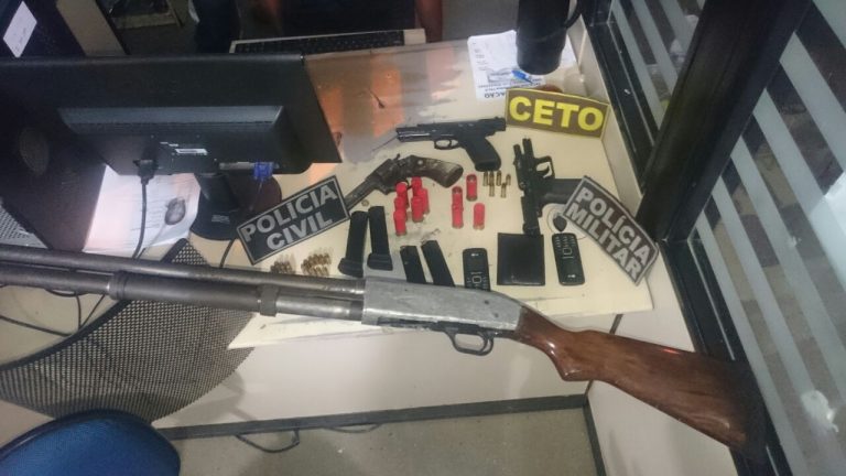 Polícia Militar e Polícia Civil prendem suspeitos de praticarem  tráfico de drogas e homicídios em Guanambi