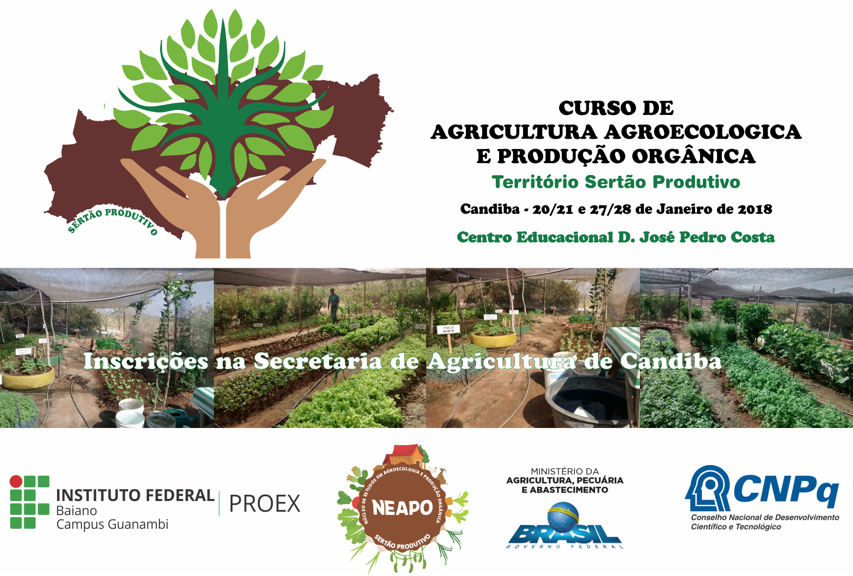 Neapo (IF Baiano) realiza curso de Agroecologia e Produção Orgânica em Candiba