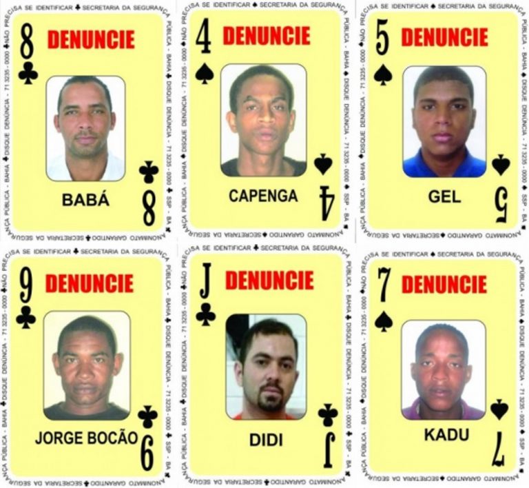 Baralho do crime ganha sete novas cartas