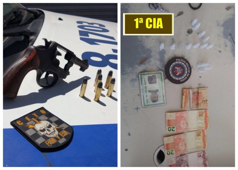 PM realiza abordagens e apreende cocaína e arma em Guanambi no fim de semana