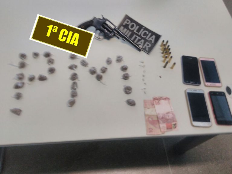 Guanambi: casal é preso e quatro menores apreendidos com drogas e arma