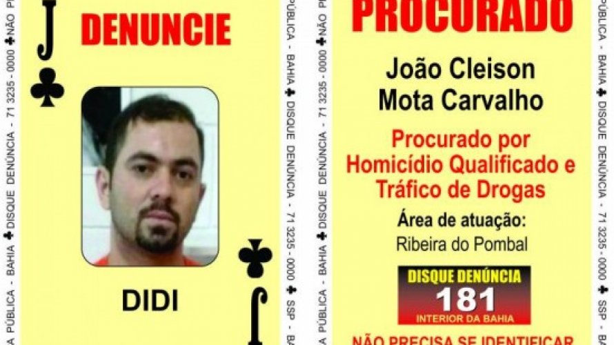 “Valete de Paus” do baralho do crime é preso em Alagoas