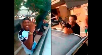 Vídeo mostra comboio de carros com homens exibindo fuzis na Baixada (RJ)