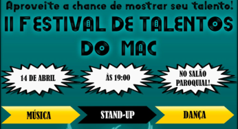 II Festival de Talentos do MAC acontece neste sábado (14) em Guanambi