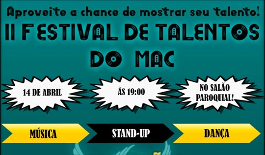 II Festival de Talentos do MAC acontece neste sábado (14) em Guanambi