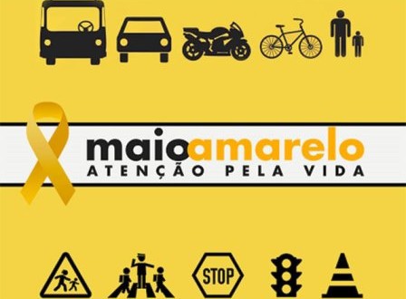 Detran promove campanha do ‘Maio Amarelo’ pela redução de mortes no trânsito