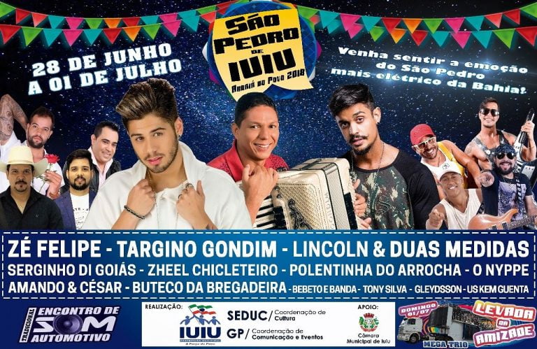 Prefeitura divulga programação do São Pedro 2018 de Iuiú