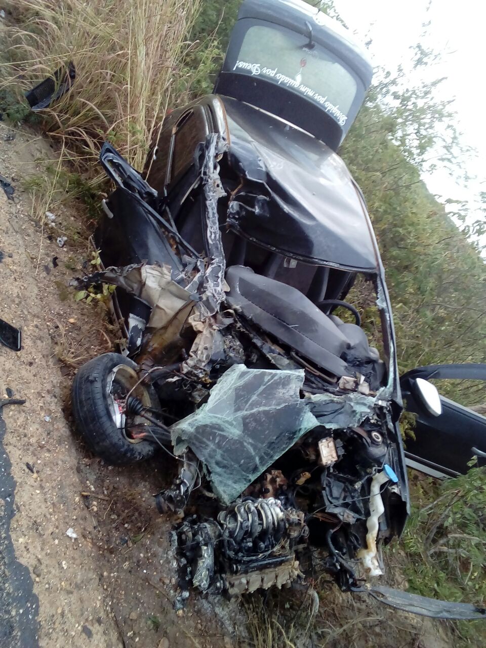 Grave acidente envolvendo veículos é registrado na BR- 030 em Guanambi